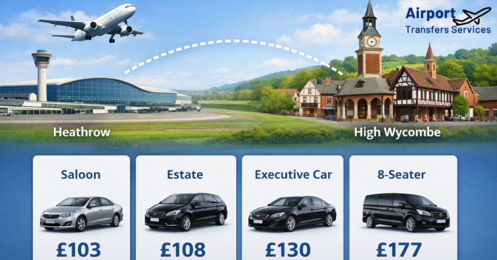 heathrow high wycombe taxi price