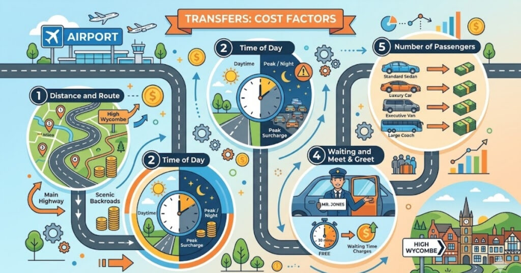 airport transfer cost high wycombe