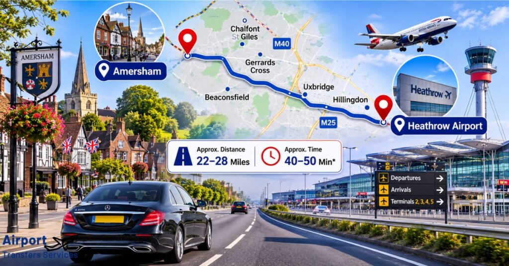 How Far Is Amersham from Heathrow Airport