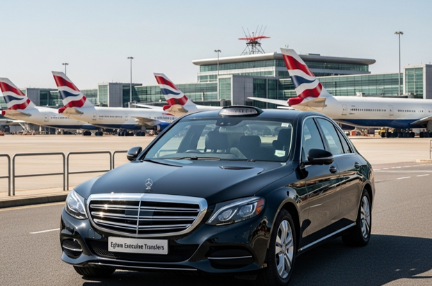 Taxi Egham to Heathrow Airport