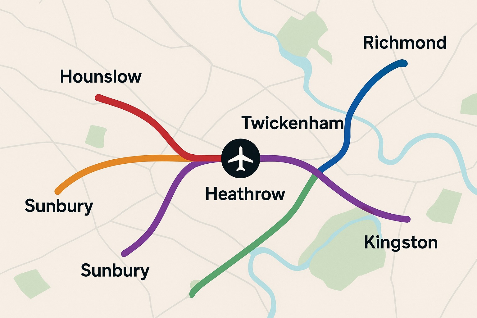 Feltham to Heathrow Taxi
